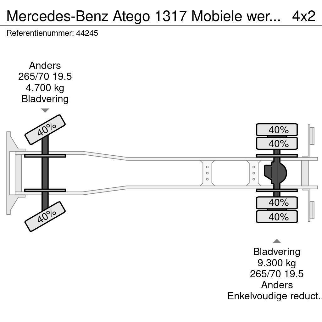 Mercedes-Benz Atego 1317 Mobiele werkplaats + ROM zuigtank Camiones caja cerrada