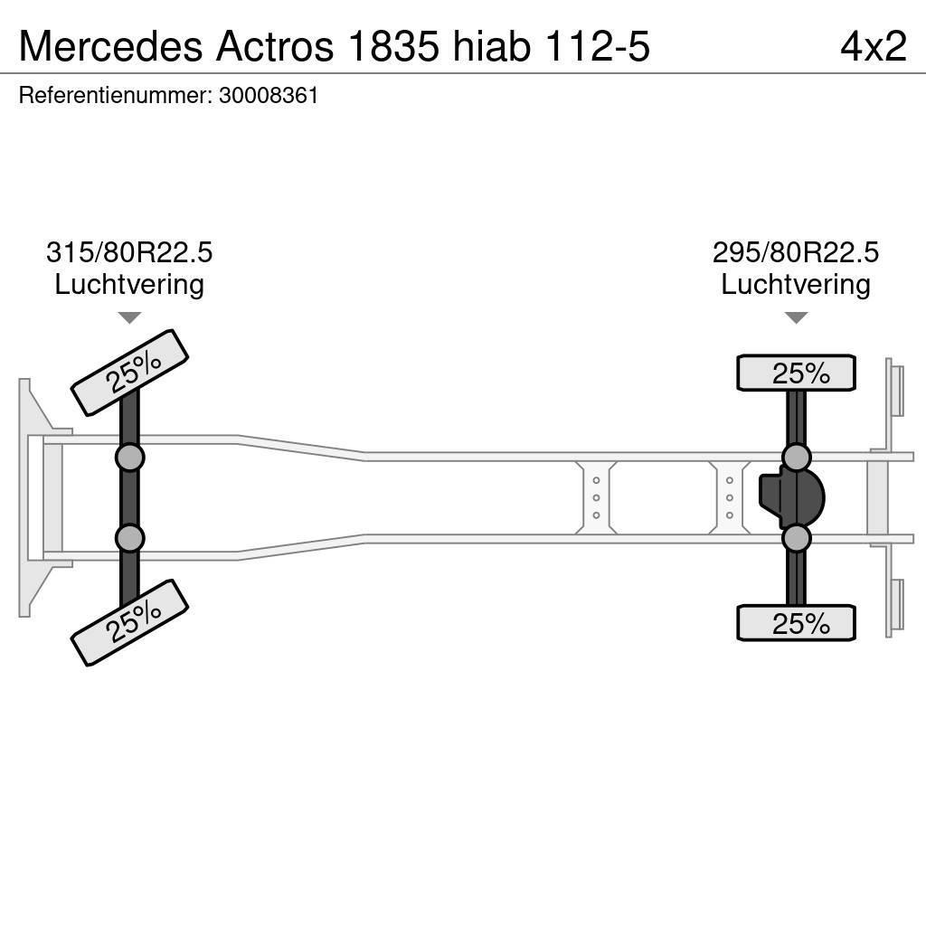 Mercedes-Benz Actros 1835 hiab 112-5 Camiones grúa
