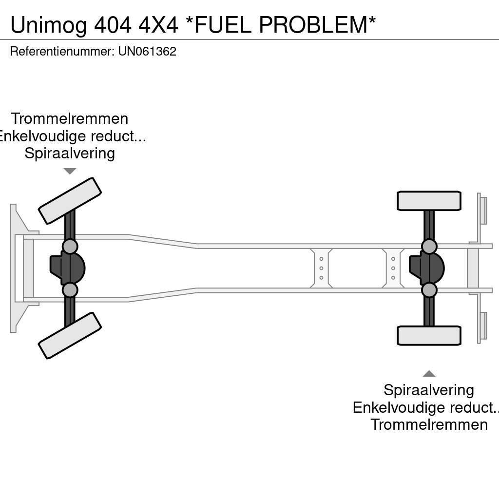 Unimog 404 4X4 *FUEL PROBLEM* Camiones plataforma