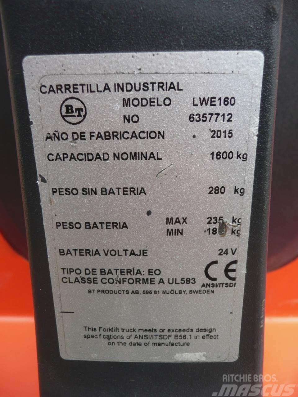 BT LWE 160 Transpaletas Electricas