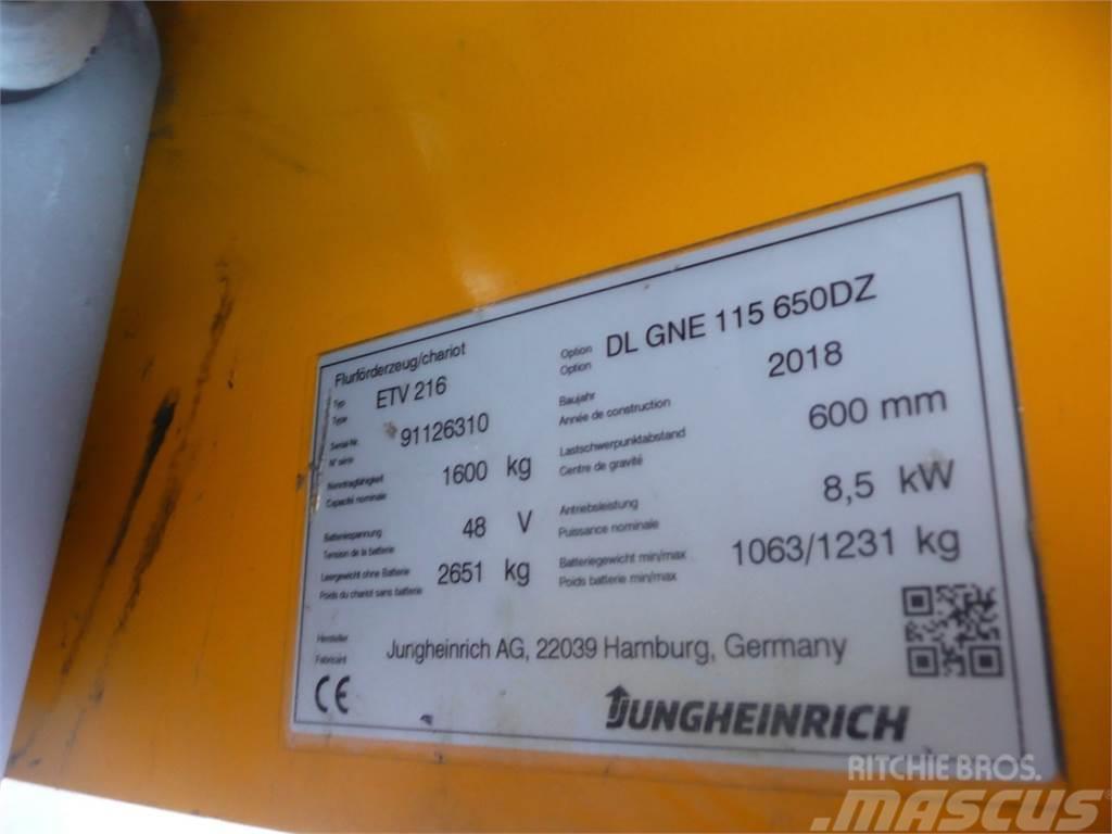 Jungheinrich ETV 216 650 DZ Carretillas retráctiles