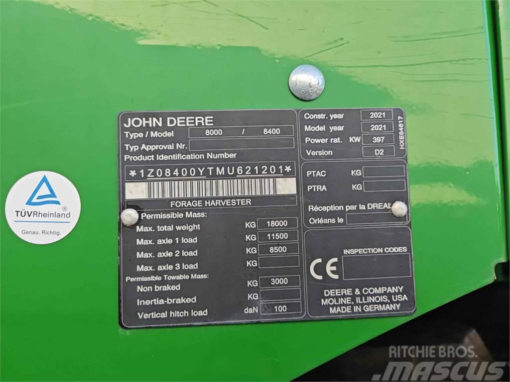 John Deere 8400i Picadoras de forraje autopropulsadas