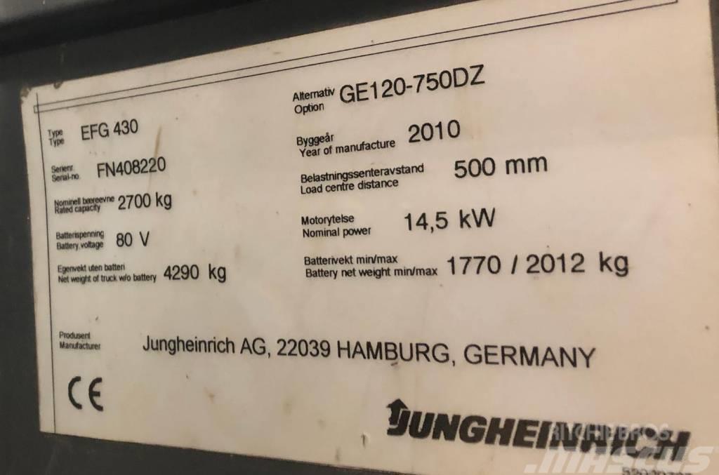 Jungheinrich EFG430 Carretillas de horquilla eléctrica