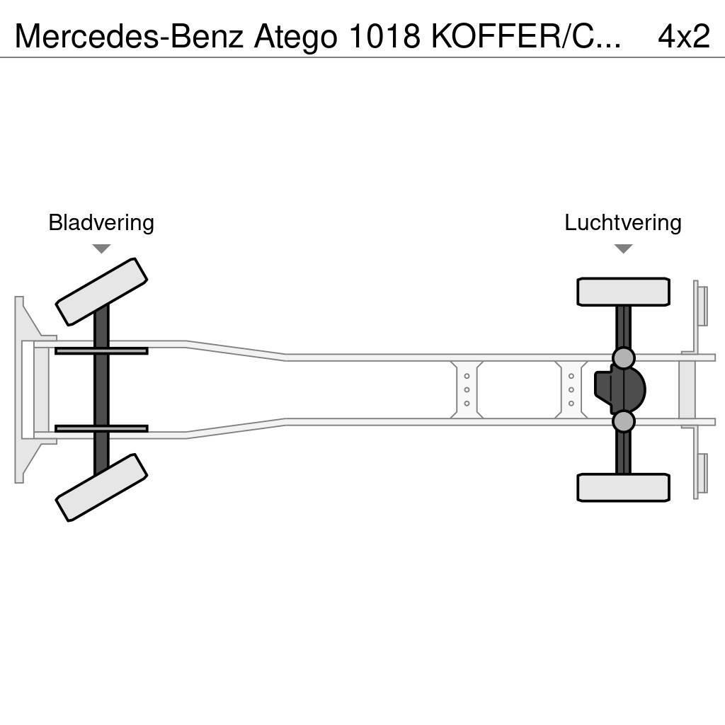 Mercedes-Benz Atego 1018 KOFFER/CAISSE + D'HOLLANDIA 1500 KG Camiones caja cerrada