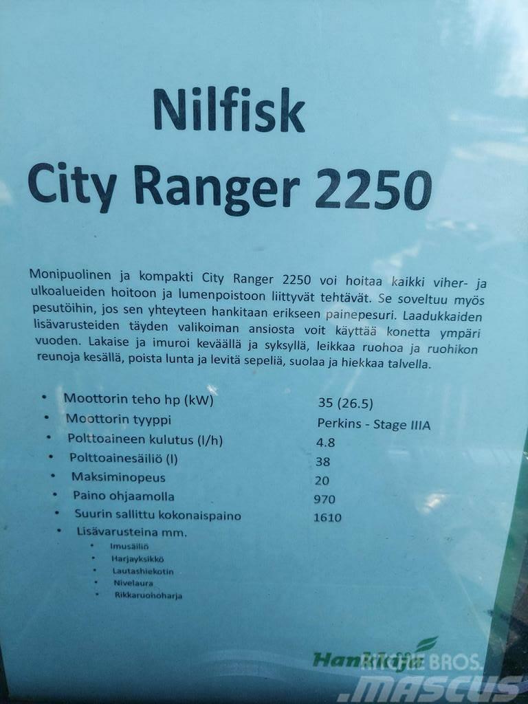  MUUT YMPÄRISTÖKONEET NILFISK CITY RANGER 2250 Otras máquinas de paisajismo y limpieza urbana
