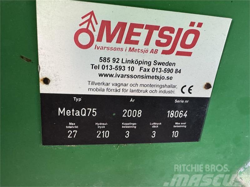 Metsjö MetaQ 75 Skiftelandsvogn Remolques multifunción