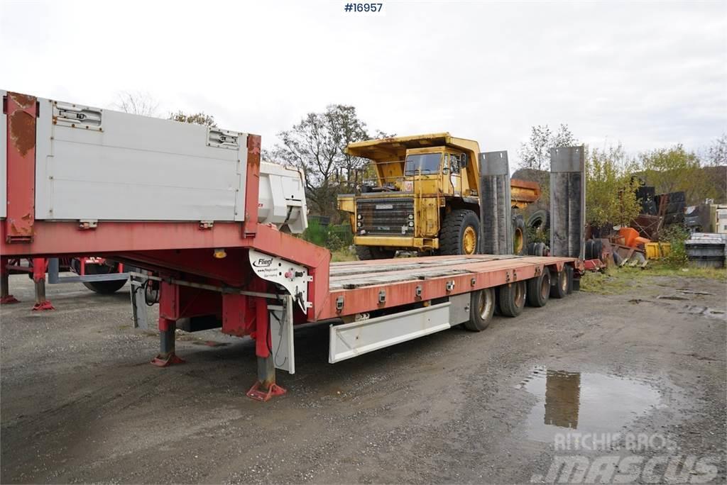Damm 4 axle machine trailer with ramps and manual widen Otros remolques