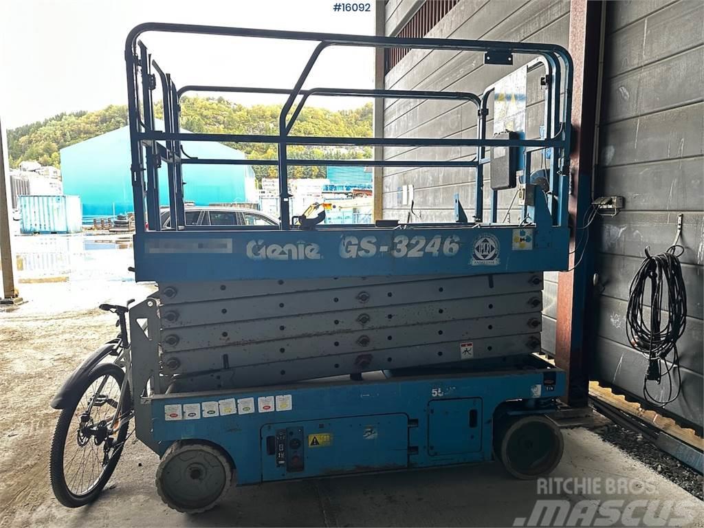 Genie GS 3246 Scissor lift. Delivered certified Plataformas tijera