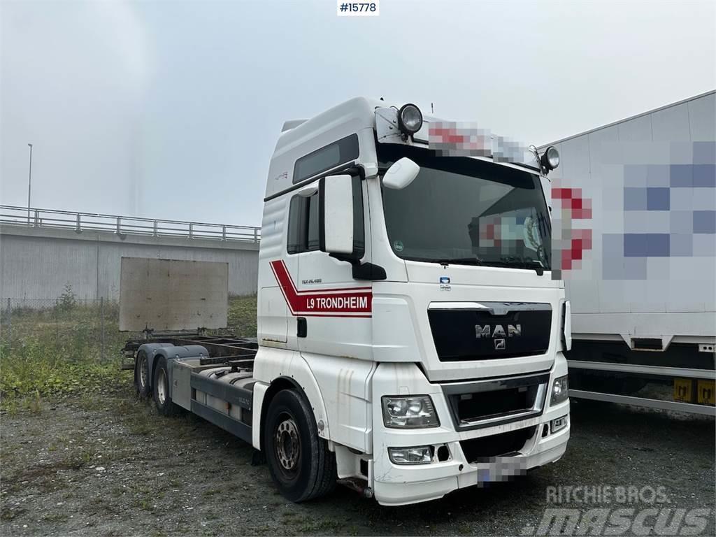 MAN TGX 26.480 6x2 Container truck w/ lift. Rep object Camiones portacontenedores
