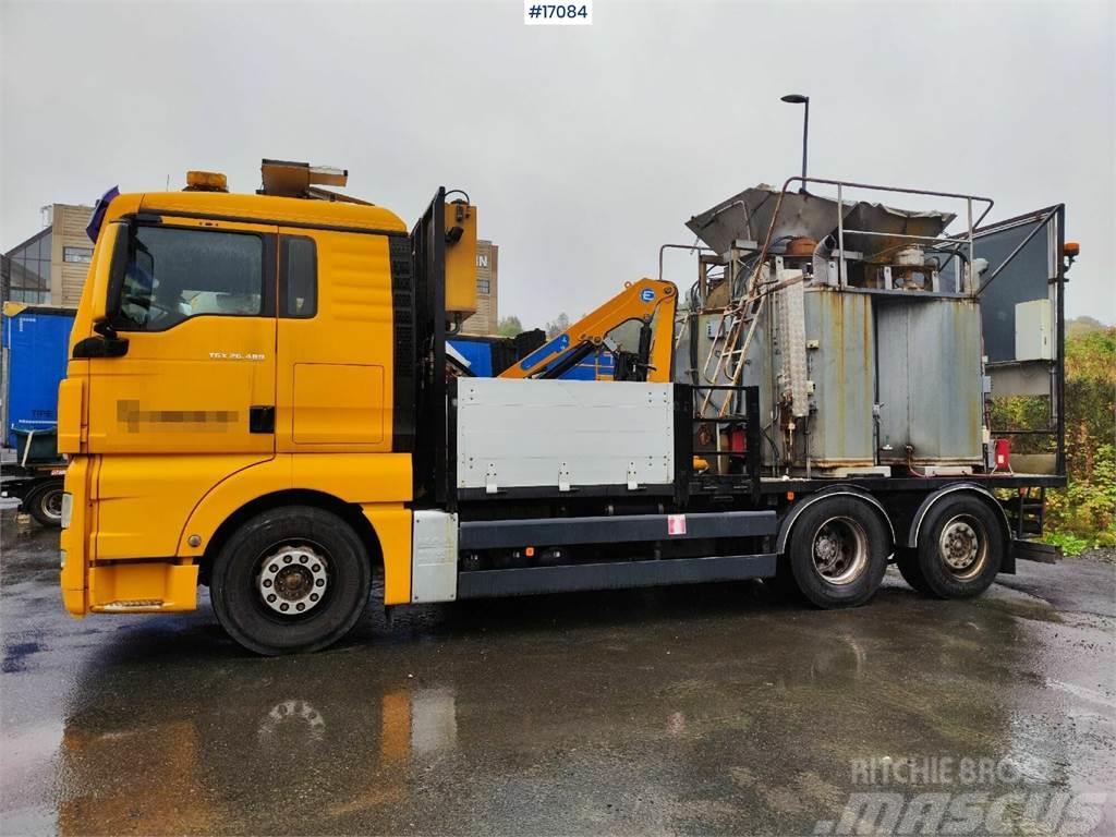 MAN TGX 26.480 Boiler truck with crane. Rep object Vehículos - Taller