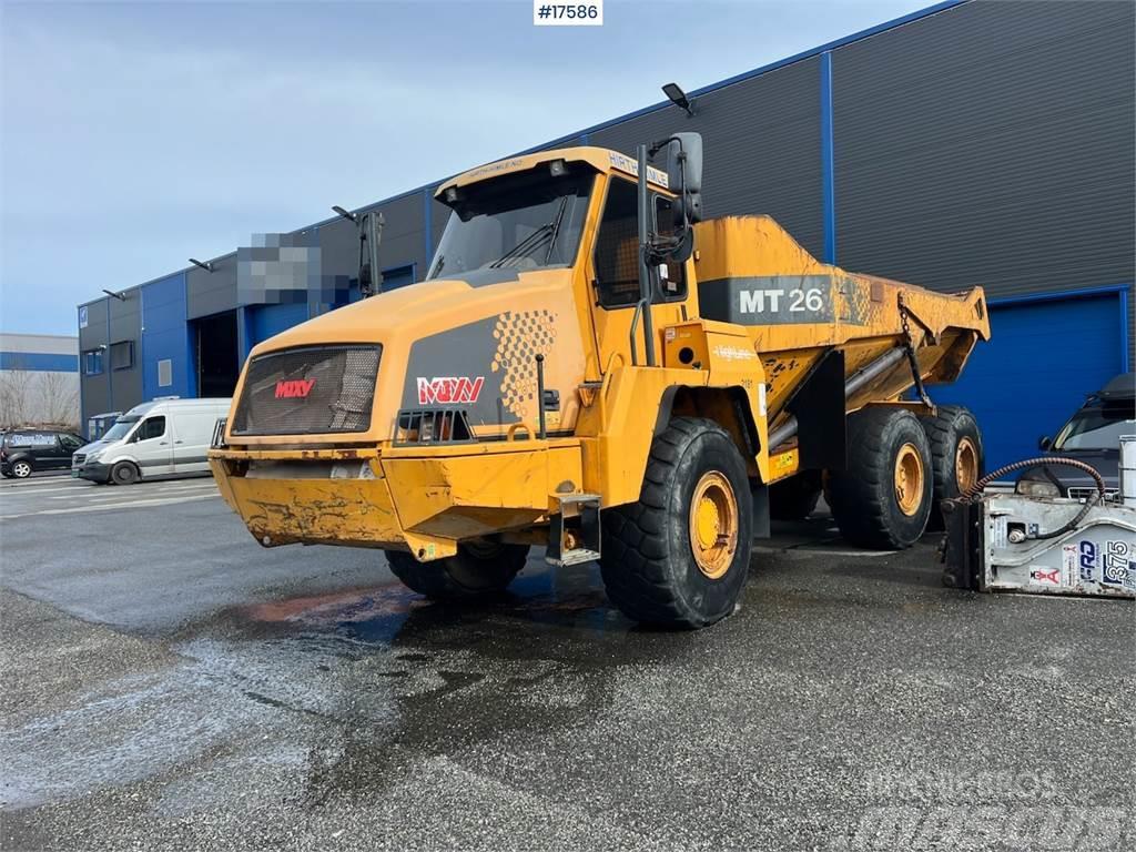 Moxy MT 26 Dumper w/ white signs and tailgate WATCH VID Dúmpers articulados
