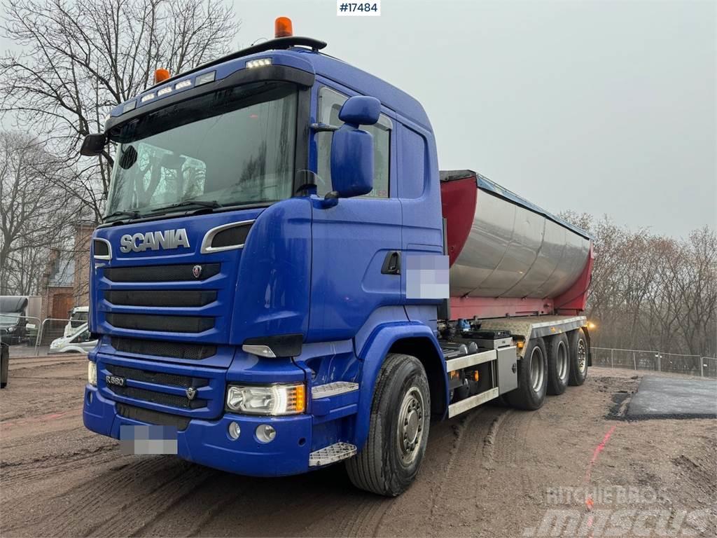 Scania R580 8x4 hook truck w/ 24T Joab hook and tipper bo Camiones polibrazo