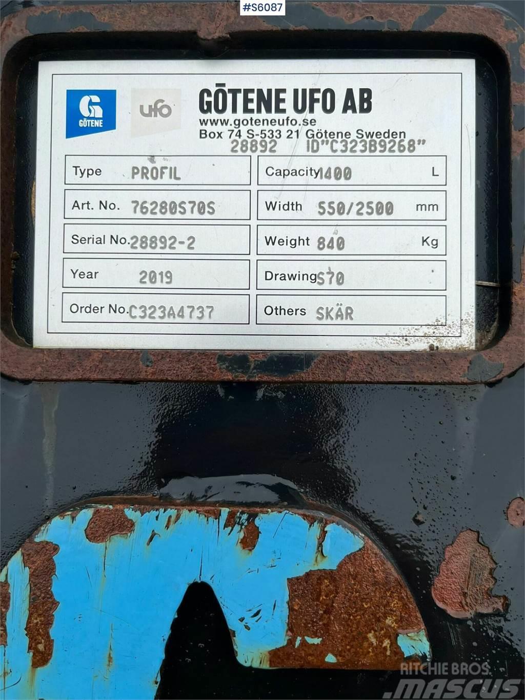 Götene UFO S70 Profile bucket Cucharones