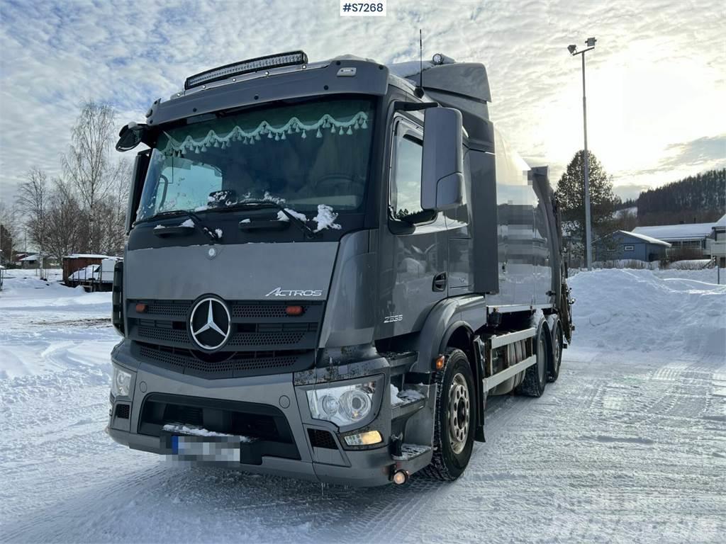 Mercedes-Benz Actros 963-0-C Garbage Truck Rear Loader SEE VIDEO Camiones de basura