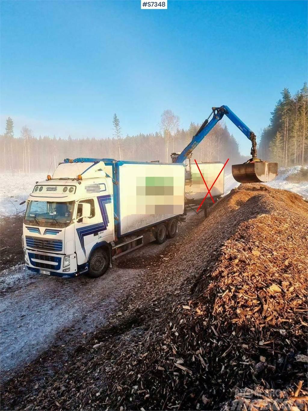 Volvo FH 6*4 Chip Truck with Palfinger crane Camiones caja cerrada
