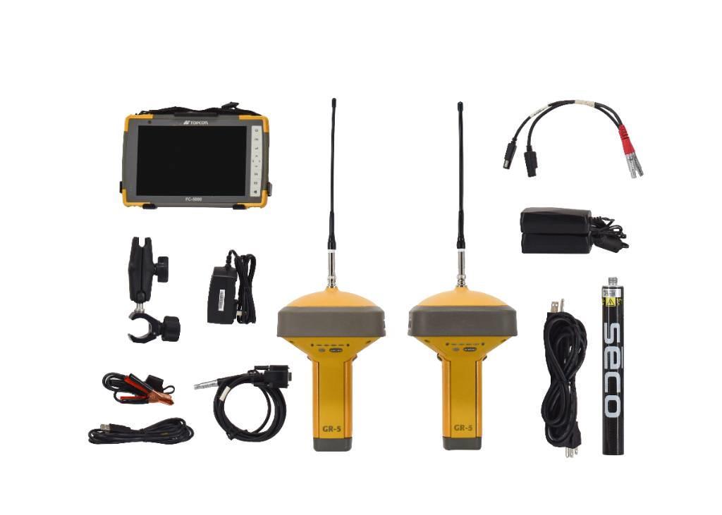 Topcon Dual GR-5+ UHF II GPS Kit w/ FC-5000 & Pocket-3D Otros componentes