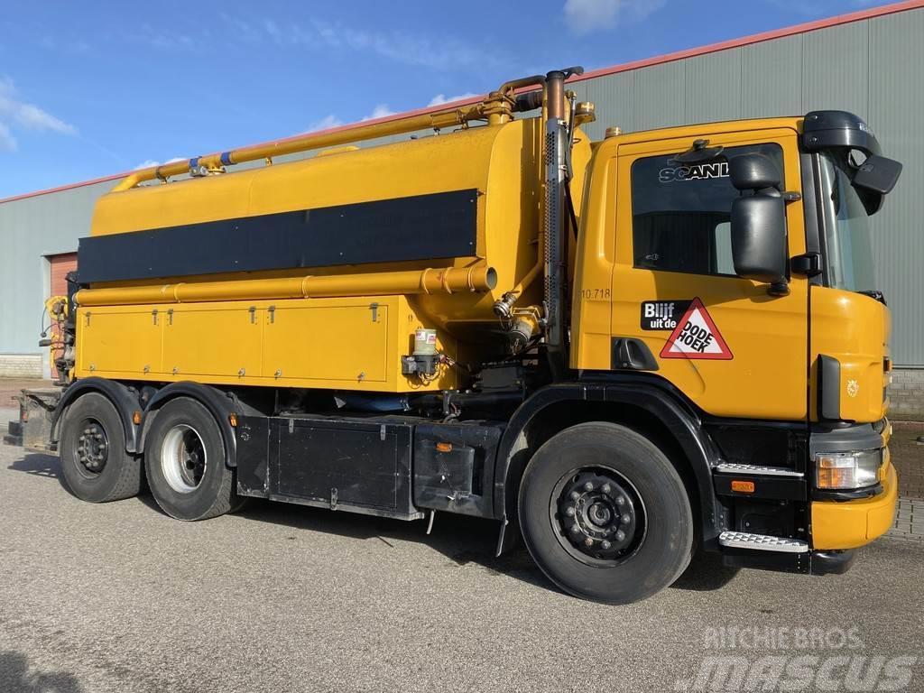 Scania P-114, HD-Cleaning, Kanal-Reinigung, Sewer Cleanin Camiones aspiradores/combi