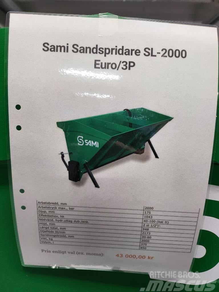 Sami Sandspridare SL 2000 euro / 3p  sms trima DEMO Esparcidoras de arena y sal