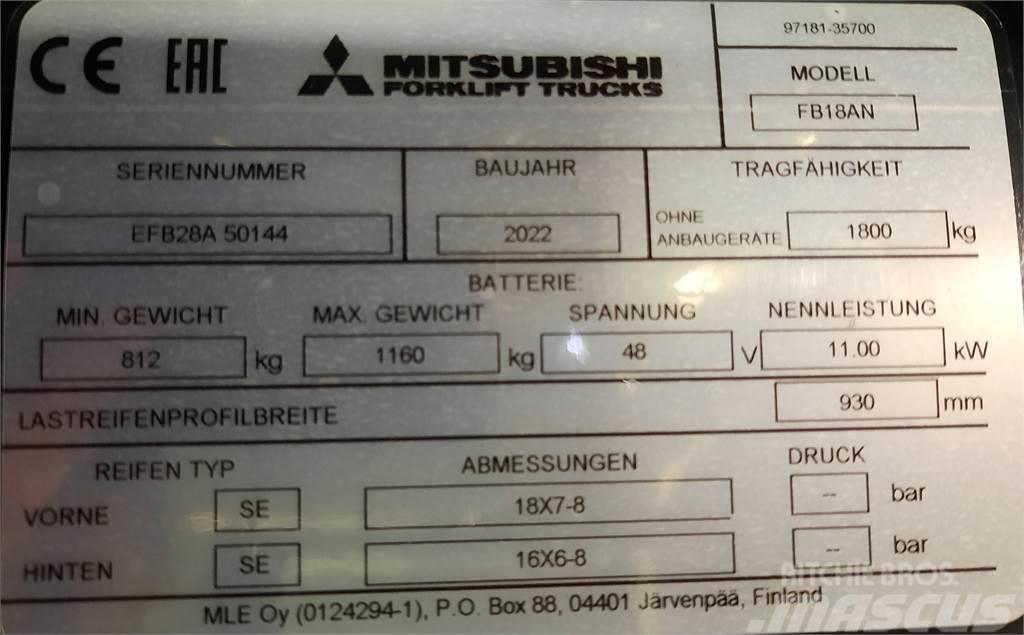 Mitsubishi FB18AN Carretillas de horquilla eléctrica