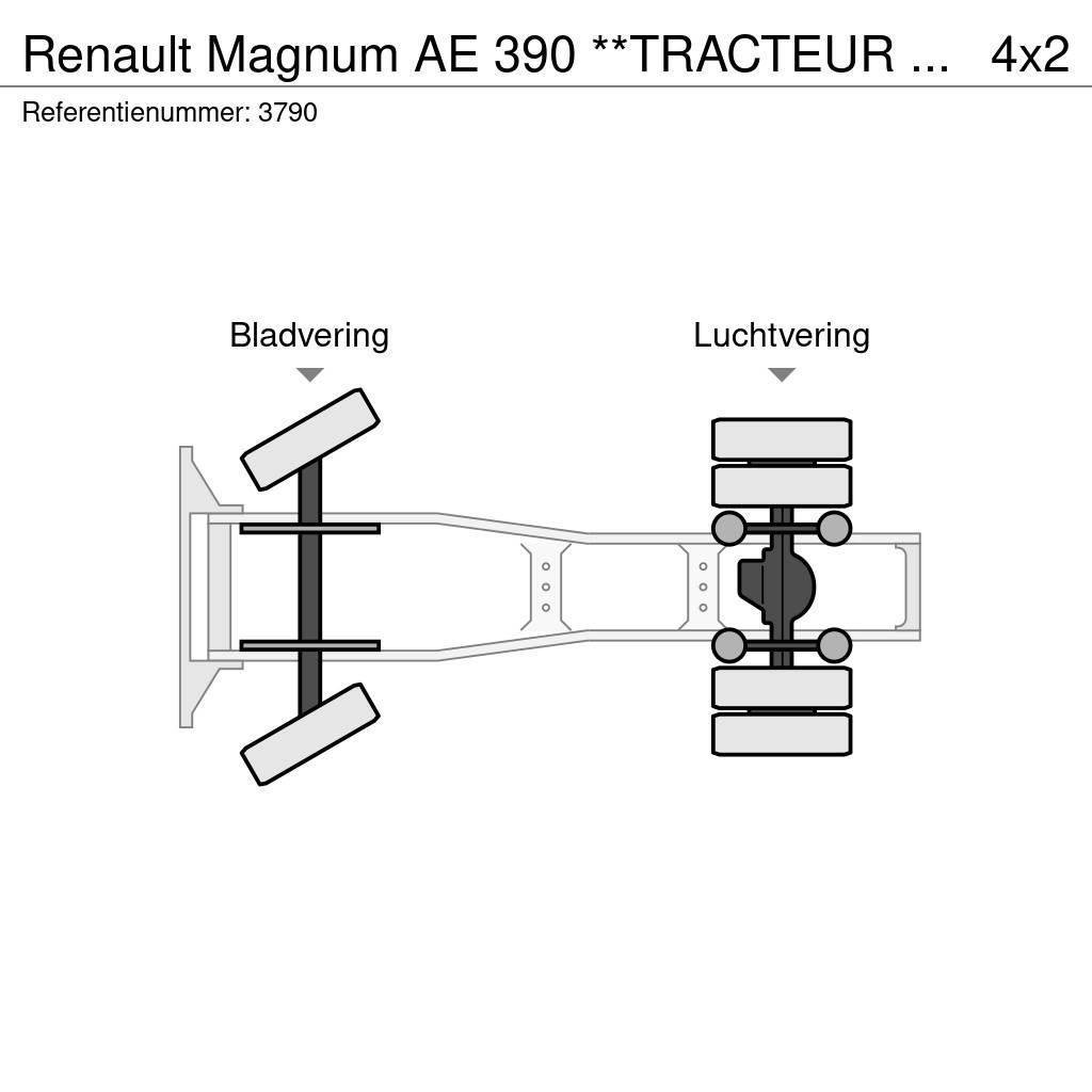 Renault Magnum AE 390 **TRACTEUR FRANCAIS-FRENCH TRUCK** Cabezas tractoras