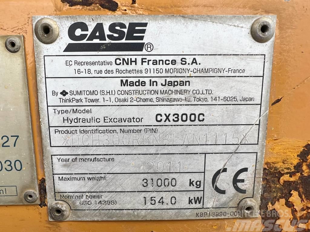 CASE CX300C - Dutch Machine / CE + EPA Excavadoras de manutención