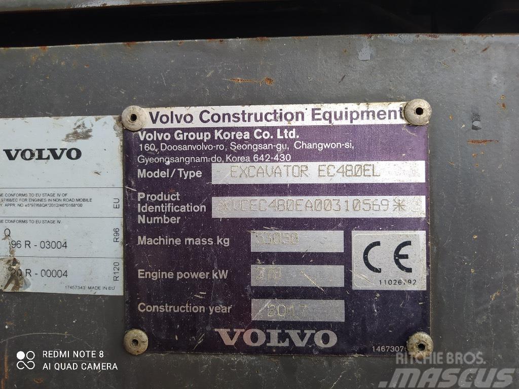 Volvo EC 480 E L ME Excavadoras de cadenas