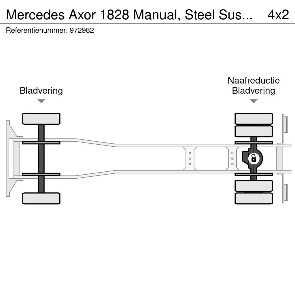 Mercedes-Benz Axor 1828 Manual, Steel Suspension, Meiller Camiones portacubetas