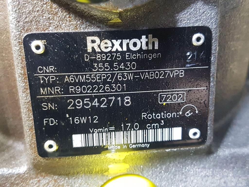 Rexroth A6VM55EP2/63W-R902226301-Drive motor/Fahrmotor Hidráulicos