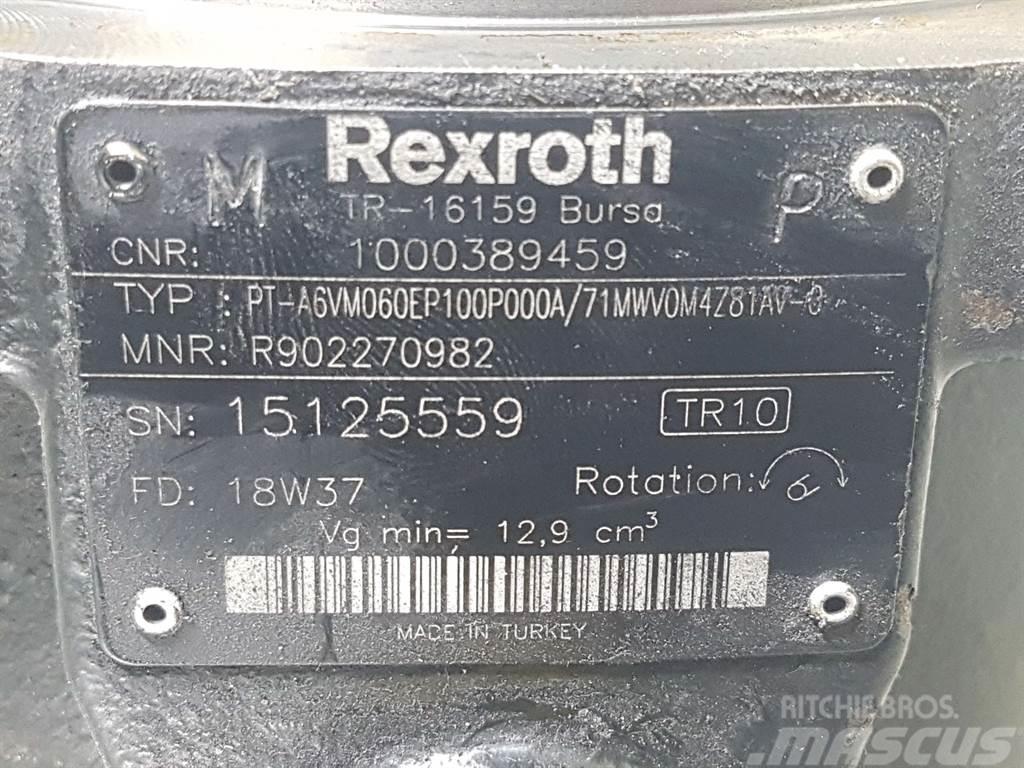 Wacker Neuson 1000389459-Rexroth A6VM060EP100-Drive motor Hidráulicos