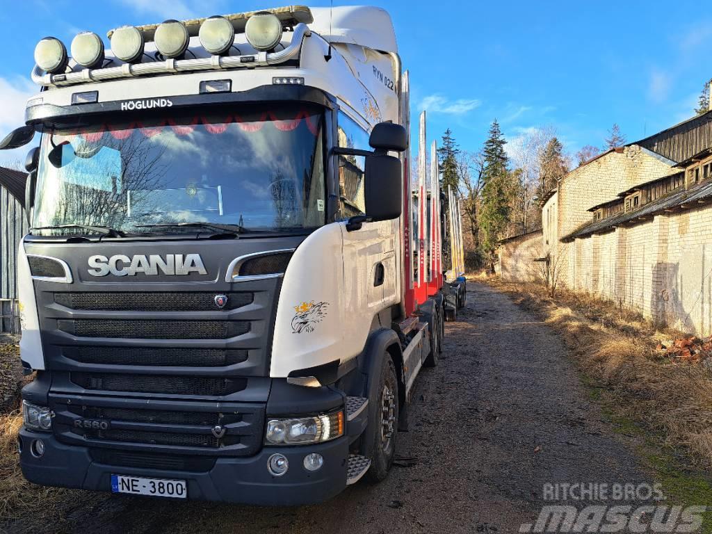 Scania R 580 Transporte de madera