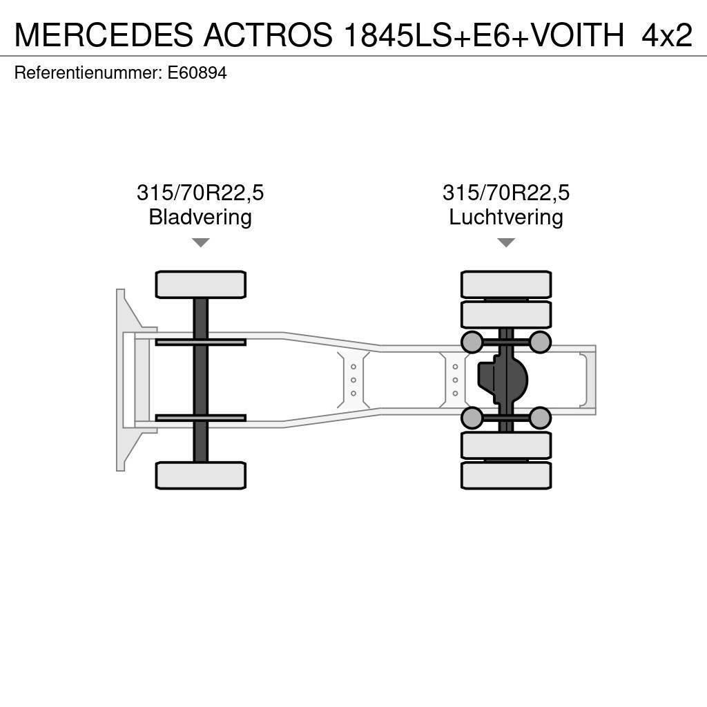 Mercedes-Benz ACTROS 1845LS+E6+VOITH Cabezas tractoras