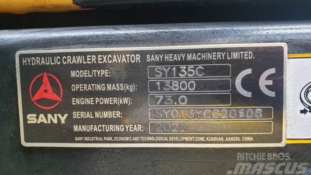 Sany SY135C Excavadoras de cadenas