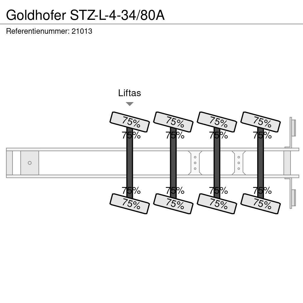 Goldhofer STZ-L-4-34/80A Semirremolques de góndola rebajada