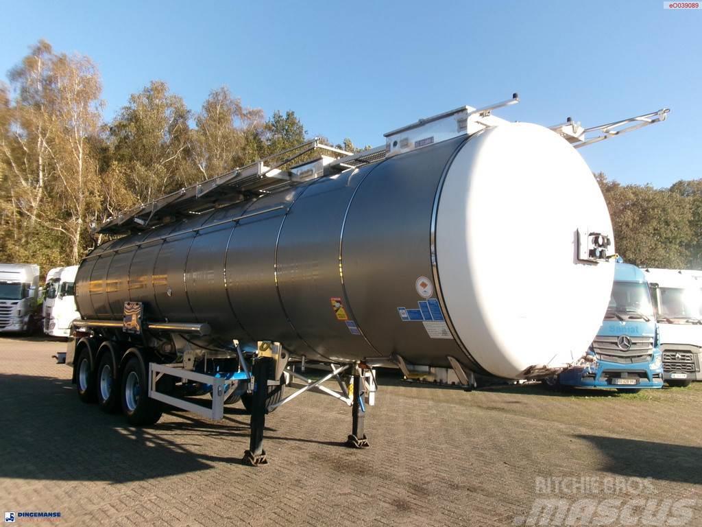 Feldbinder Chemical tank inox 37.5 m3 / 1 comp Semirremolques cisterna