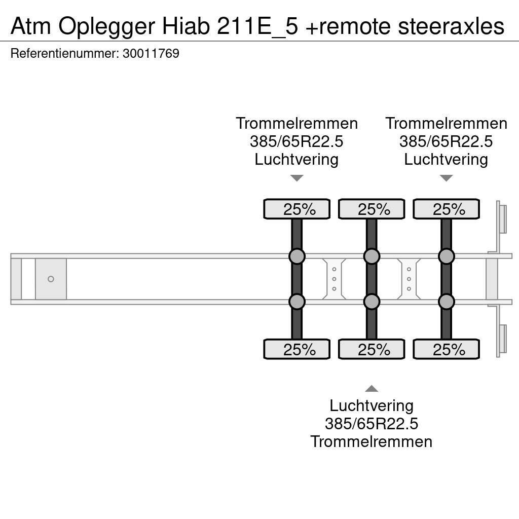 ATM Oplegger Hiab 211E_5 +remote steeraxles Otros semirremolques