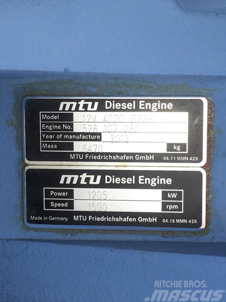MTU 12V4000 G23R GENERATOR 1550KVA USED Generadores diesel