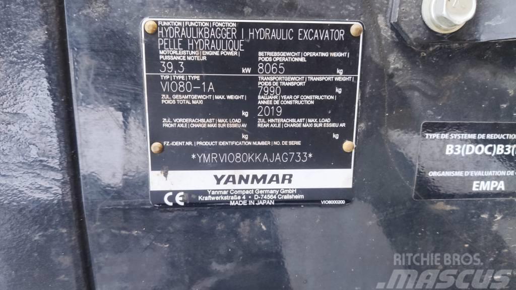 Yanmar Vio 80-1A Excavadoras 7t - 12t