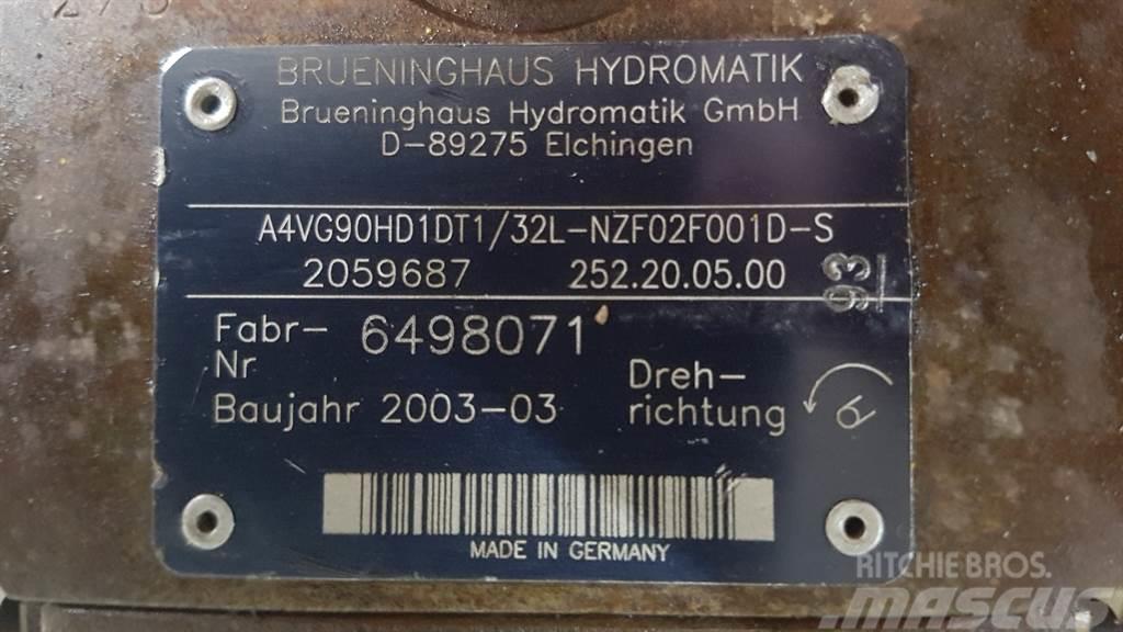 Brueninghaus Hydromatik A4VG90HD1DT1/32L - Drive pump/Fahrpumpe/Rijpomp Hidráulicos