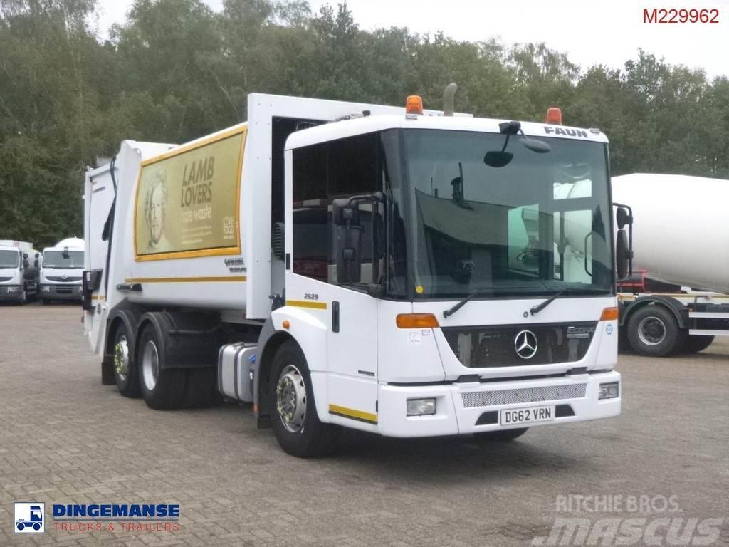 Mercedes-Benz Econic 2629 6x2 RHD Faun Variopress refuse truck Camiones de basura