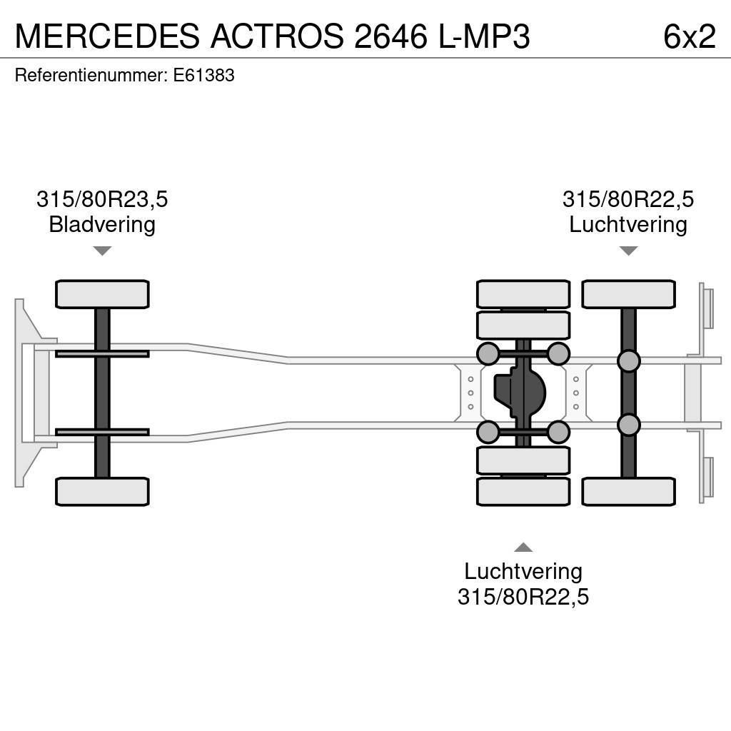 Mercedes-Benz ACTROS 2646 L-MP3 Camiones portacontenedores