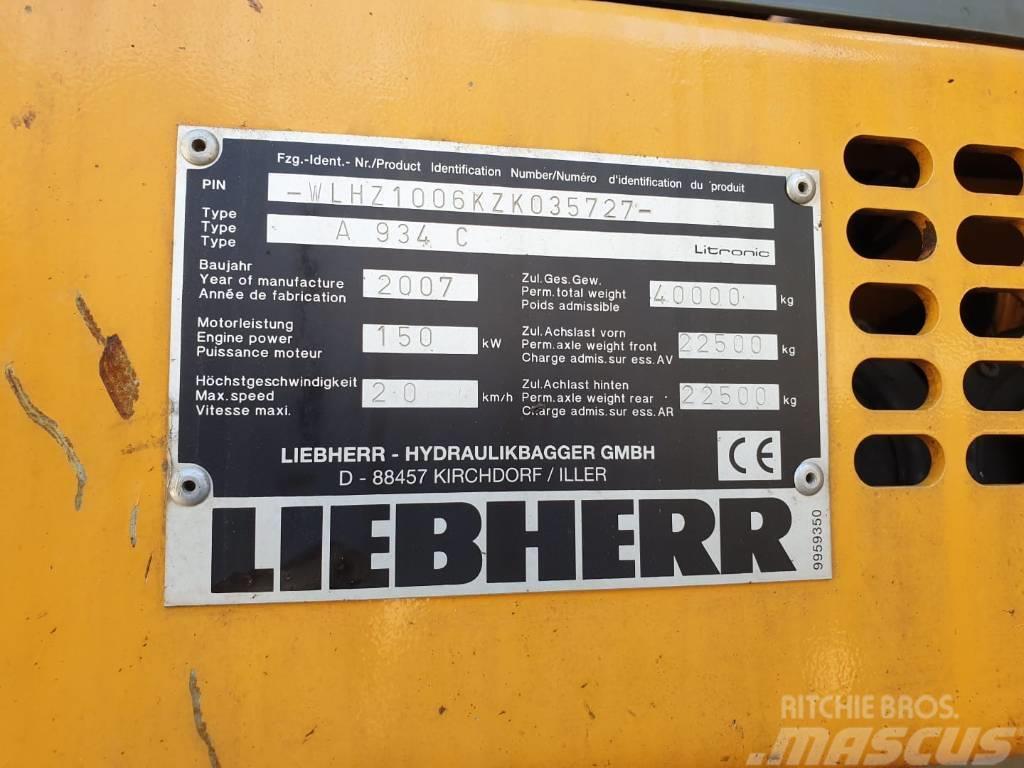 Liebherr A934C Litronic Excavadoras de manutención