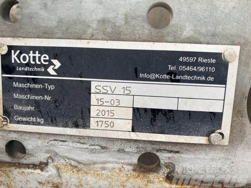 Kotte SSV 15 Schleppschuhverteiler Remolques esparcidores de estiércol