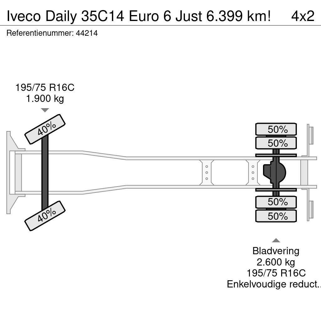 Iveco Daily 35C14 Euro 6 Just 6.399 km! Camiones caja cerrada