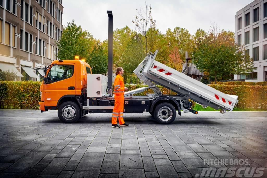 Fuso eCanter ellastbil 8,55 ton lastväxlare Camiones polibrazo