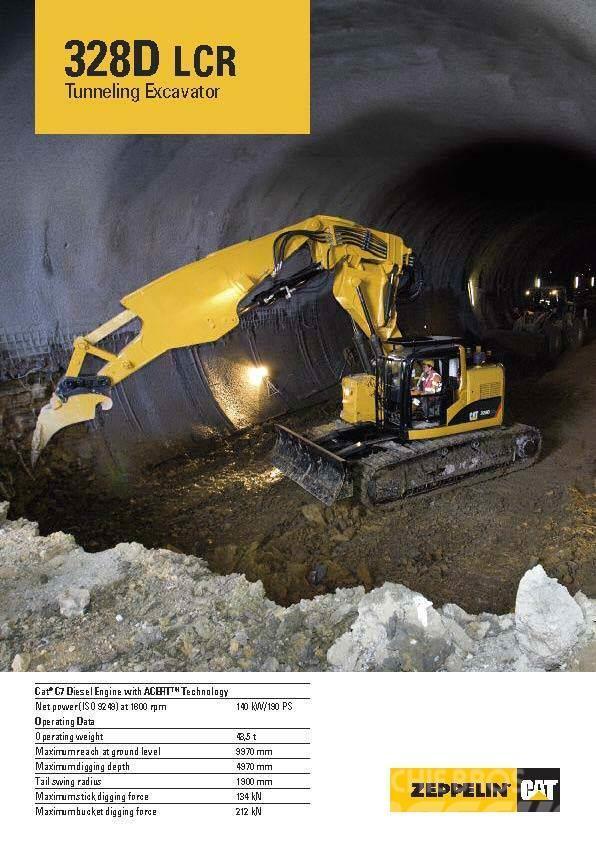 CAT 325 C CR tunnel excavator Excavadoras de cadenas