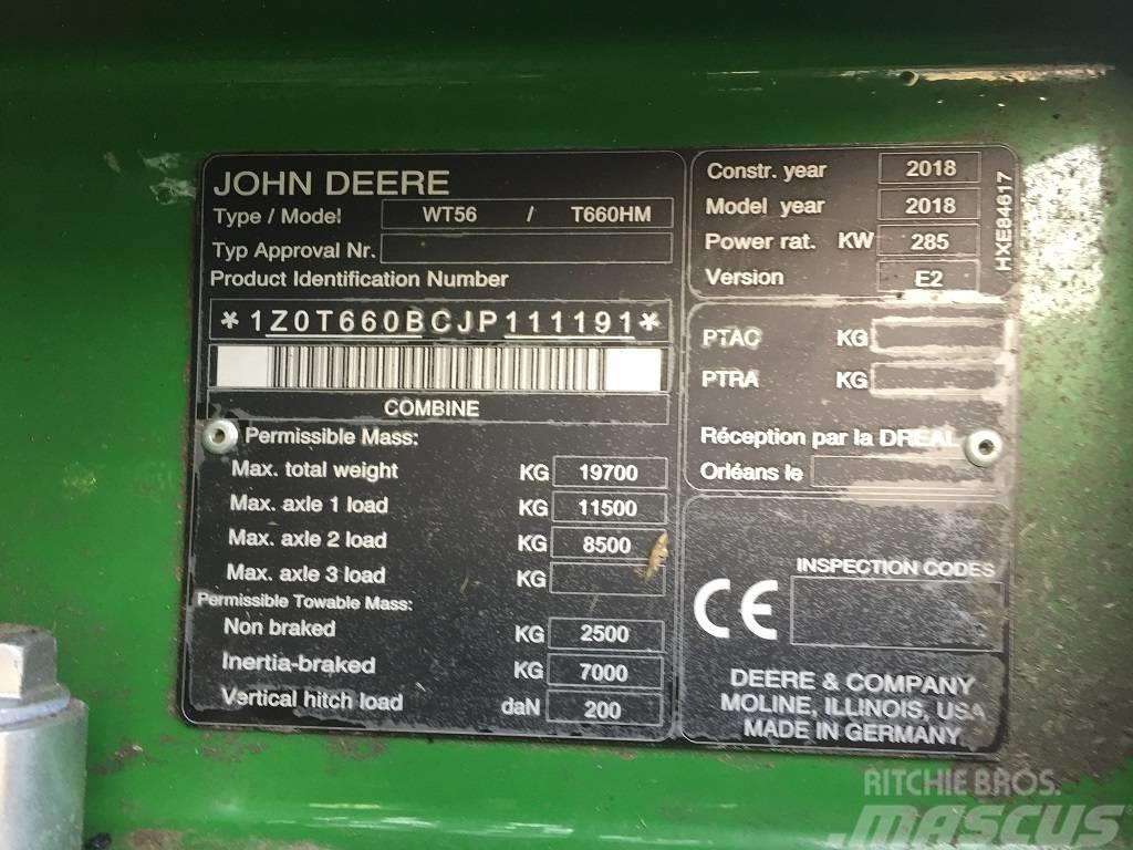 John Deere T 660 Cosechadoras combinadas