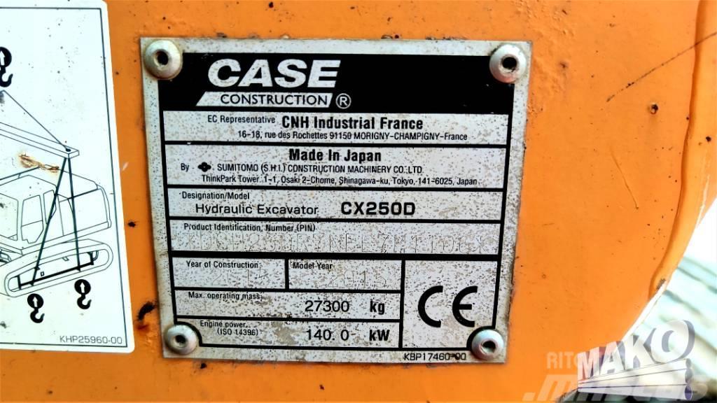 CASE CX 250 D Excavadoras de cadenas