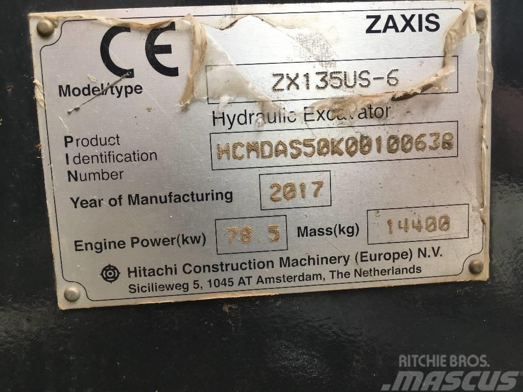 Hitachi ZX135US-6-BL Excavadoras de cadenas