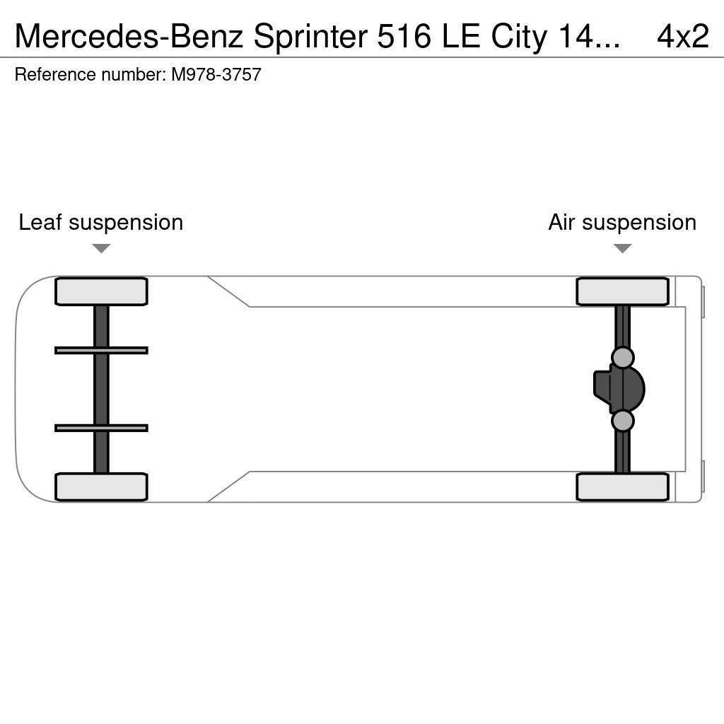 Mercedes-Benz Sprinter 516 LE City 14 PCS AVAILABLE / PASSANGERS Mini autobuses