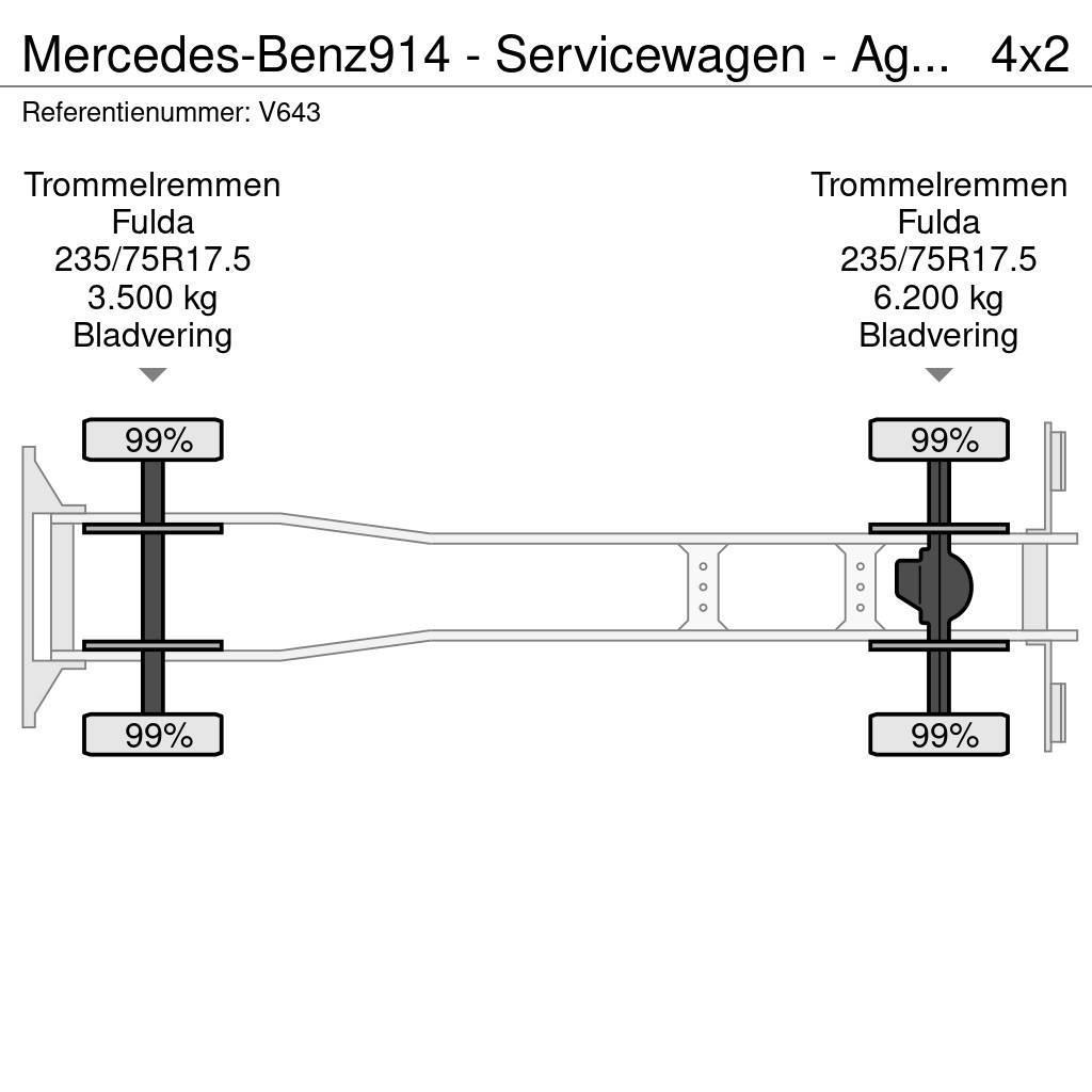 Mercedes-Benz 914 - Servicewagen - Agregaat 440 uur - 31.565km - Camiones de Bomberos